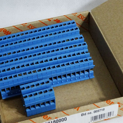 Weidmüller 0697180000 Durchgangsklemme AKZ 2.5 BL / Inhalt:66 Stück / Neu OVP