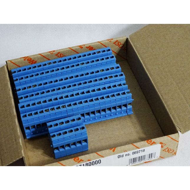 Weidmüller 0697180000 Durchgangsklemme AKZ 2.5 BL / Inhalt:66 Stück / Neu OVP