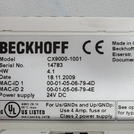 Beckhoff Embedded PC CX9000-1001