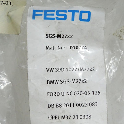 Festo Gelenkkopf SGS-M27X2 10774 / Neu OVP - Maranos.de