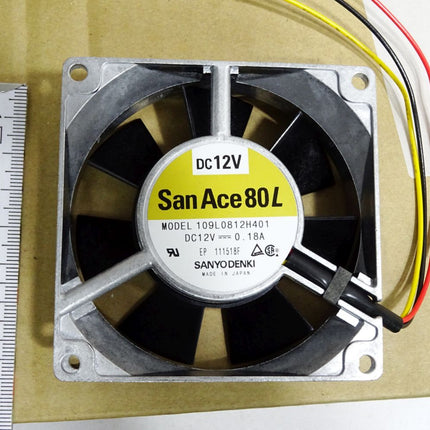 Sanyo Denki SanAce80L 109L0812H401 12V DC-Lüfter Axial Fan 80x80x25mm 1.06m3/min - Maranos.de