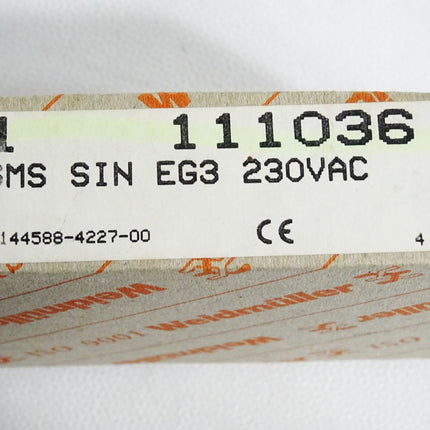 Weidmüller 111036 SMS SIN EG3 230VAC / Neu OVP