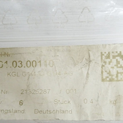 Schmalz Sauggreiferbefestigung 10.01.03.00110 KGL G1/4-IG G1/4-AG / 6 Stück /Neu - Maranos.de