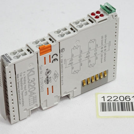 Beckhoff KL3204 0000 Busklemme 4-Kanal-Analog-Eingang