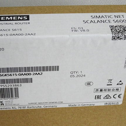 Siemens Scalance S600 S615 6GK5615-0AA00-2AA2 / Neu OVP versiegelt - Maranos.de