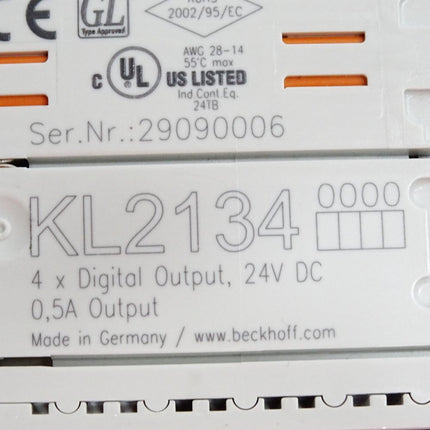 Beckhoff Busklemme 4-Kanal-Digital-Ausgang KL2134 0000