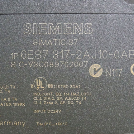 Siemens S7-300 CPU 317-2DP 6ES7317-2AJ10-0AB0 6ES7 317-2AJ10-0AB0 - Maranos.de