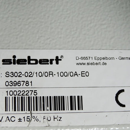 Siebert Anzeige Display S302-02/10/0R-100/0A-E0 0396781 - Maranos.de