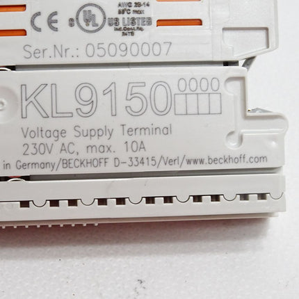 Beckhoff Potenzialeinspeiseklemme KL9150 0000