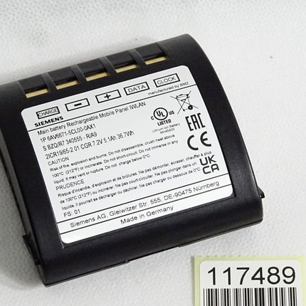 Siemens Battery Mobile Panel IWLAN 6AV6671-5CL00-0AX1