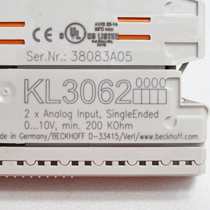 Beckhoff Busklemme 2-Kanal-Analog-Eingang KL3062 0000