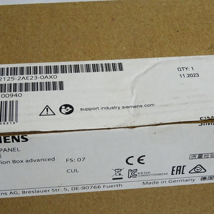 Siemens Connectivity Box 6AV2125-2AE23-0AX0 6AV2 125-2AE23-0AX0 / Neu OVP - Maranos.de