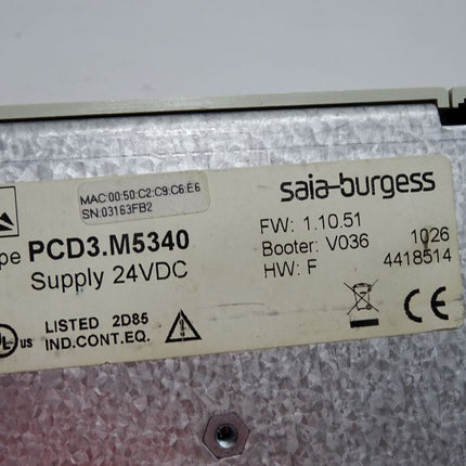 Saia Burgess Ethernet Controller RS-232 und RS-422/485 Schnittstellen PCD3.M5340