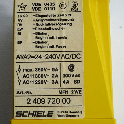 Schiele 240972000 MFN 2WE 2.409.720.00 Zeitverzögerungsrelais - Maranos.de
