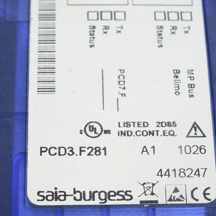 Saia Burgess Belimo MP-Bus interface module PCD3.F281