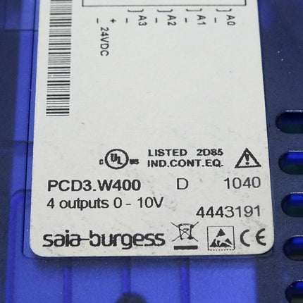 Saia Burgess Analoges Ausgangsmodul PCD3.W400