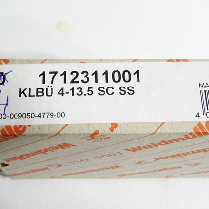 Weidmüller Klemmbügel 1712311001 KLBUE 4-13.5 SC SS / Inhalt:4 Stück / Neu OVP