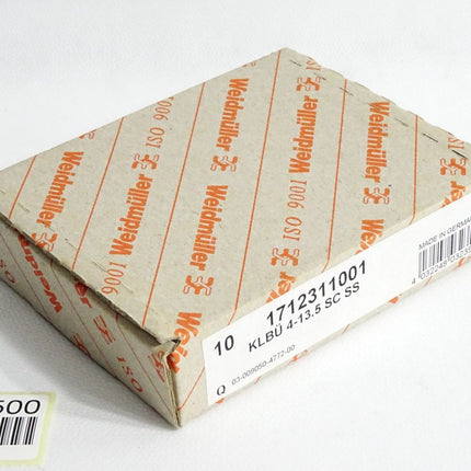 Weidmüller 1712311001 KLBUE 4-13.5 SC SS / Inhalt:10 Stück / Neu OVP