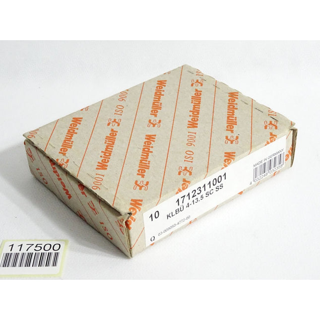Weidmüller 1712311001 KLBUE 4-13.5 SC SS / Inhalt:10 Stück / Neu OVP