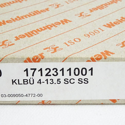 Weidmüller 1712311001 KLBUE 4-13.5 SC SS / Inhalt:10 Stück / Neu OVP