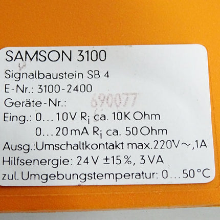 Samson 3100 Signalbaustein SB4 3100-2400 - Maranos.de