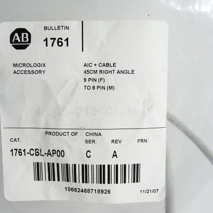 Allen Bradley MicroLogix 1761-CBL-AP00 Kabel für Regler / Neu OVP - Maranos.de