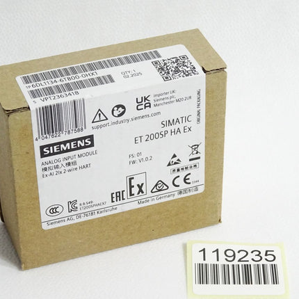 Siemens ET200SP HA Ex-AI 6DL1134-6TB00-0HX1 / Neu OVP versiegelt - Maranos.de