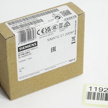 Siemens ET200SP DQ 6ES7132-6BH00-0AA0 6ES7 132-6BH00-0AA0 Neu OVP versiegelt - Maranos.de