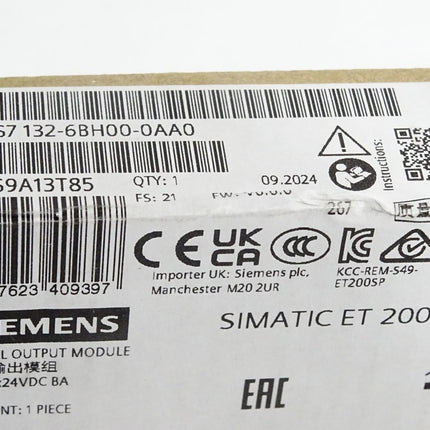 Siemens ET200SP DQ 6ES7132-6BH00-0AA0 6ES7 132-6BH00-0AA0 Neu OVP versiegelt - Maranos.de