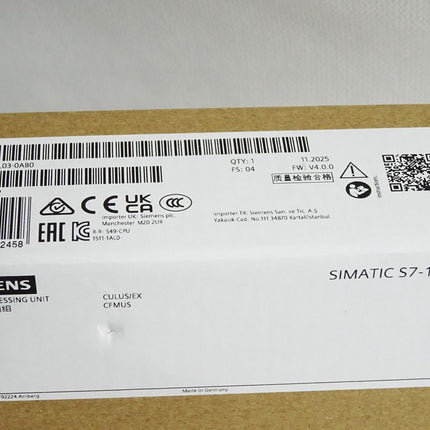 Siemens S7-1500 CPU1511-1PN 6ES7511-1AL03-0AB0 6ES7 511 / Neu OVP versiegelt