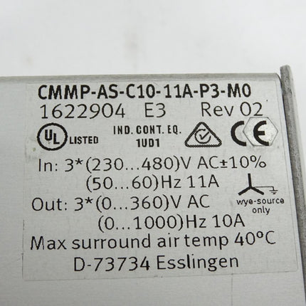 Festo 1622904 CMMP-AS-C10-11A-P3-M0 Motorcontroller - Maranos.de