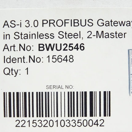 Bihl+Wiedemann BWU2546 ASi-3 PROFIBUS Gateway / Neuwertig - Maranos.de