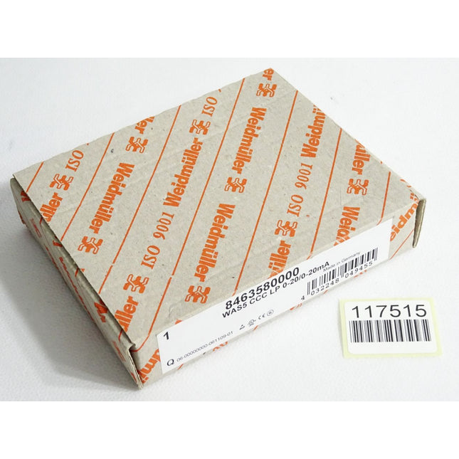 Weidmüller 8463580000 WAS5 CCC LP 0-20/0-20mA / Neu OVP