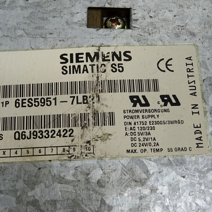 Siemens Power Supply 3A 6ES5951-7LB21 6ES5 951-7LB21 - Hebel gebrochen