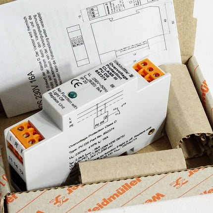 Weidmüller 8523740000 PU DS 230VAC 16A Surge Suppressor / Neu OVP