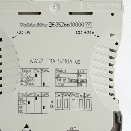 Weidmüller 8526610000 WAS2 CMA 5/10A uc / Neuwertig