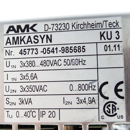 AMK AMKASYN 45773-0541-985685 KU3 01.11 - Maranos.de