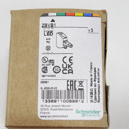 Schneider Electric LED-Modul weiß ZBVB1 / Inhalt:5 Stück / Neu OVP