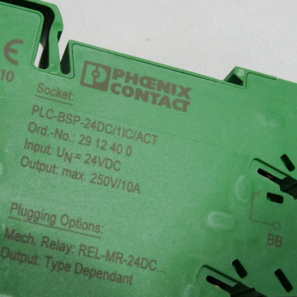 Phoenix Contact PLC-BSP- 24DC/ 1IC/ACT 2912400 + OPT-24DC/230AC/ 2 2982171 - Maranos.de