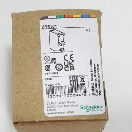 Schneider Electric Kontaktblock ZBE101 / Inhalt:5 Stück / Neu OVP