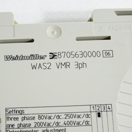 Weidmüller 8705630000 WAS2 VMR 3PH / Neuwertig