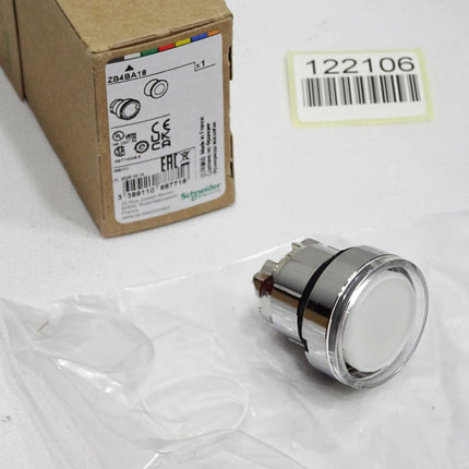 Schneider Electric Leuchtdrucktaster weiß ZB4BA18 / Neu OVP