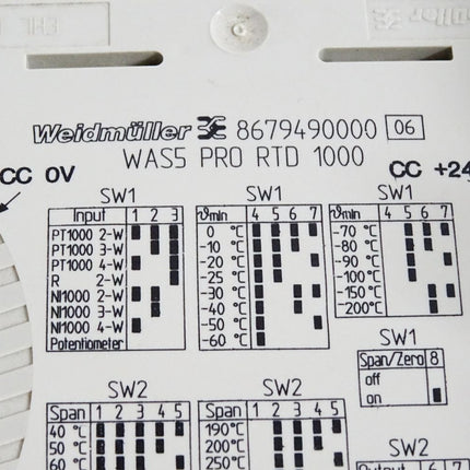 Weidmüller 8679490000 WAS5 PRO RTD 1000