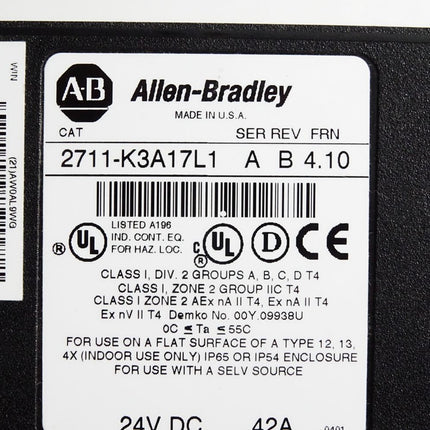 Allen Bradley PanelView 300 2711-K3A17L1 - Maranos.de