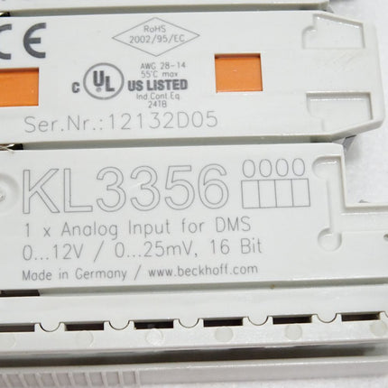 Beckhoff analoge Eingangsklemme KL3356 0000