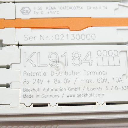 Beckhoff Potenzialverteilungsklemme KL9184 0000