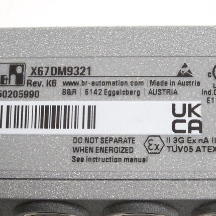 B&R X67DM9321 Rev.K6 X67 DM 9321 8 digitale Kanäle / Unbenutzt - Maranos.de