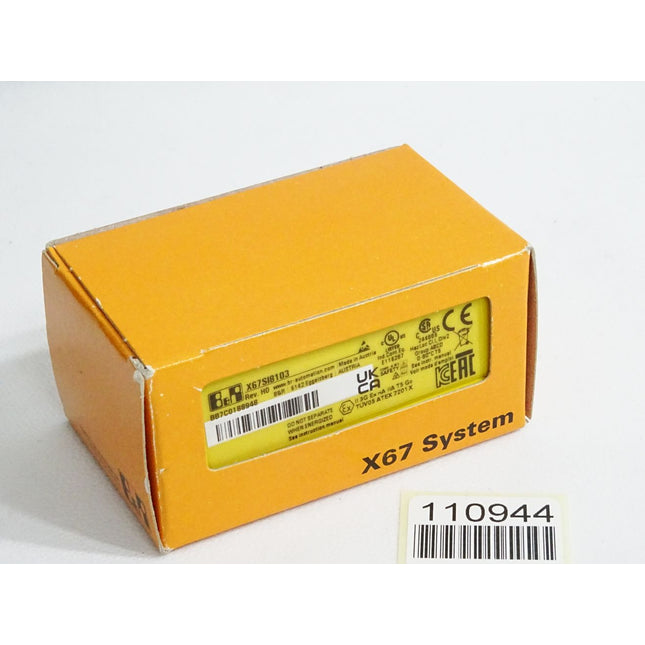 B&R X67SI8103 Rev.H0 8 sichere digitale Eingänge / Neu OVP - Maranos.de