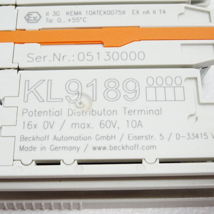 Beckhoff Potenzialverteilungsklemme KL9189 0000