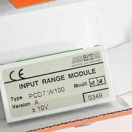 Saia Burgess Input Range Module PCD7.W100 / Neu OVP - Maranos.de
